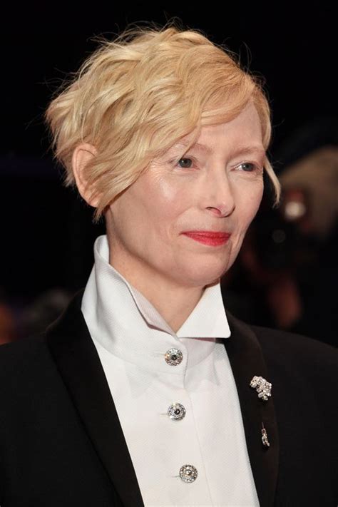 tilda swinton berlin chanel|Tilda Swinton hair.